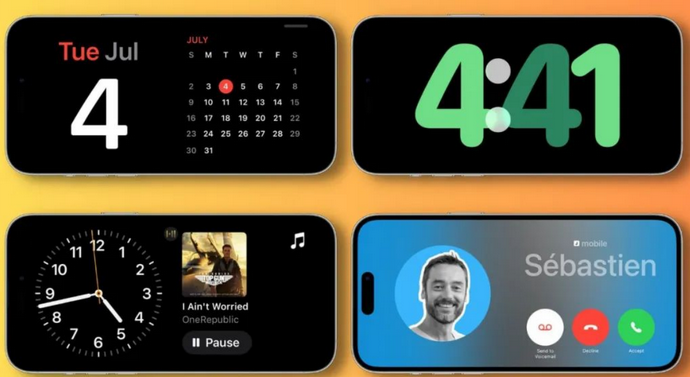 南岗苹果手机维修分享iOS17横屏充电待机显示有什么好处 